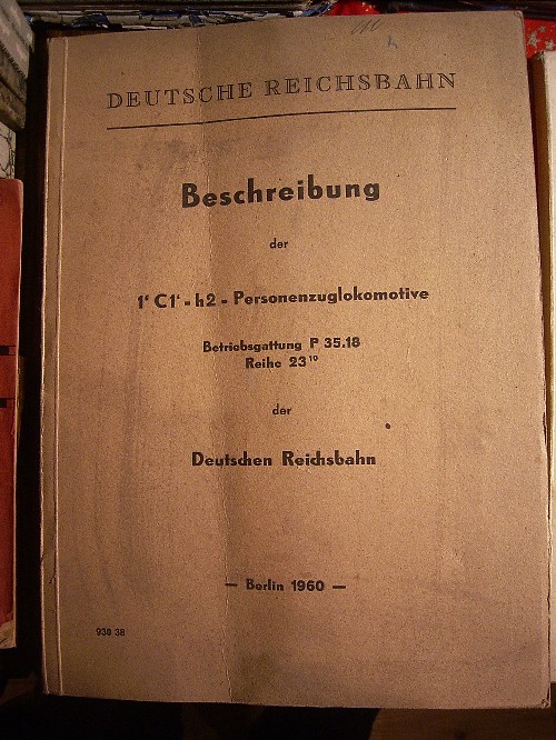 komplette Baureihenbeschreibung BR 23.10 / 35, DR