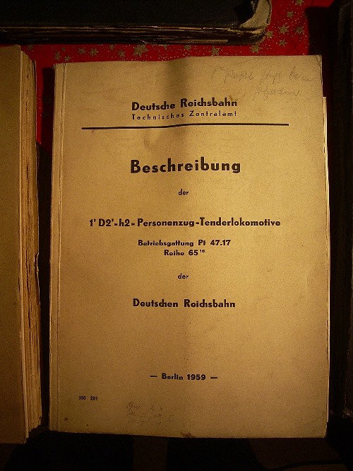 komplette Baureihenbeschreibung BR 65.10, DR